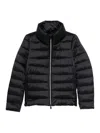 Save The Duck Horizontal Quilted Short Puffer Jacket In Black