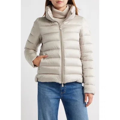 Save The Duck Elsie Water & Wind Repellent Puffer Jacket In Silver