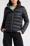 Save The Duck Elsie Water Resistant Quilted Puffer Coat In Black