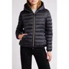 Save The Duck Elvira Quilted Water Repellent Hooded Puffer Jacket In Black