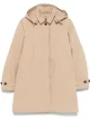 Save The Duck Embie Water Repellent Hooded Jacket In Neutrals