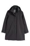 Save The Duck Embie Water Repellent Hooded Jacket In Black
