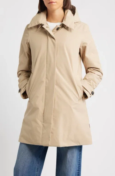 Save The Duck Embie Water Resistant Hooded Jacket In Neutral