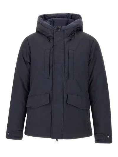 Save The Duck Enzo Hooded Pocket Parka In Blue
