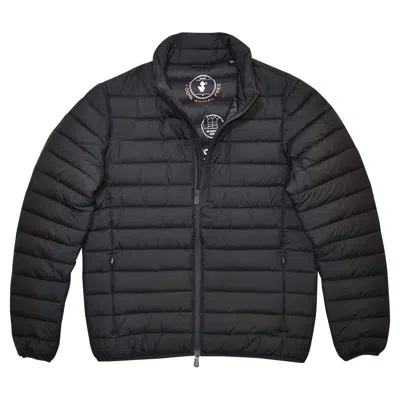 Pre-owned Save The Duck Erion Men's Jacket Puffer Quilted Windproof In Blue/black