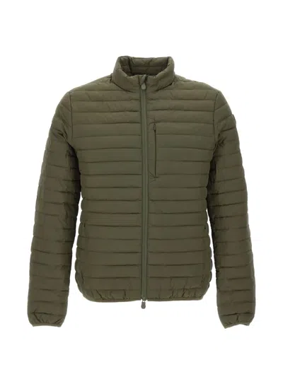 Save The Duck Erion Quilted Puffer Jacket In Green