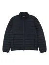 Save The Duck Erion Quilted Zip-front Jacket In Blue