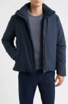 Save The Duck Sabal Water Resistant Hooded Jacket In Blue
