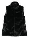 Save The Duck Faux-fur Vest In Black
