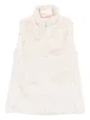 Save The Duck Faux-fur Vest In Neutral