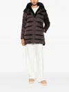 Save The Duck Long-sleeved Hooded Cotton Suit In Brown