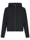 Save The Duck Pear Hoodie Sweatshirt In Stretch Nylon In Nero