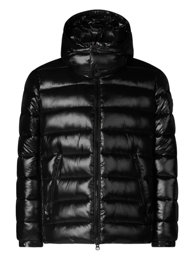 SAVE THE DUCK FLORIAN DOWN JACKET WITH LACQUERED FINISH AND REMOVABLE HOOD