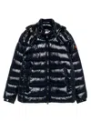 Save The Duck Florian Down Jacket With Lacquered Finish And Removable Hood Clothing In Black