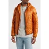 Save The Duck Floyd Quilted Water Resistant Jacket In Orange