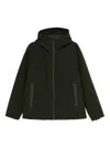 Save The Duck Flynn Hooded Zip-fastening Jacket In Green