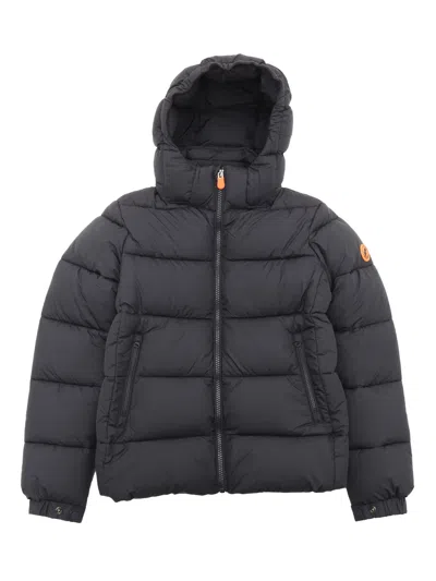 Save The Duck Kids' Foster Hooded Jacket In Blue