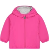SAVE THE DUCK FUCHSIA COCO WINDBREAKER FOR BABY GIRL WITH LOGO
