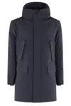 Save The Duck Functional Long-sleeve Jacket With Hood In Black