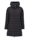 Save The Duck Funnel-neck Padded Coat In Black