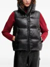 Save The Duck Funnel-neck Padded Gilet In Black