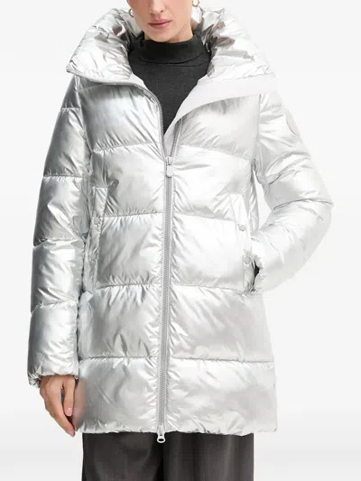 Save The Duck Gerda Padded Zip Coat In White
