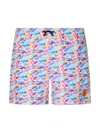 Save The Duck Getu Shark-print Swim Shorts In Blue
