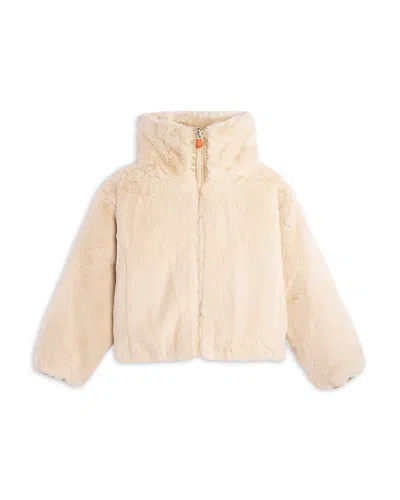 Save The Duck Girls' Ceri Reversible Faux Fur Jacket - Little Kid, Big Kid In Pink