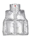 Save The Duck Girls' Eloise Puffer Vest - Little Kid, Big Kid In Gray