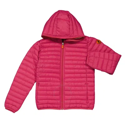 Save The Duck Girls Gem Pink Ana Down Puffer Jacket