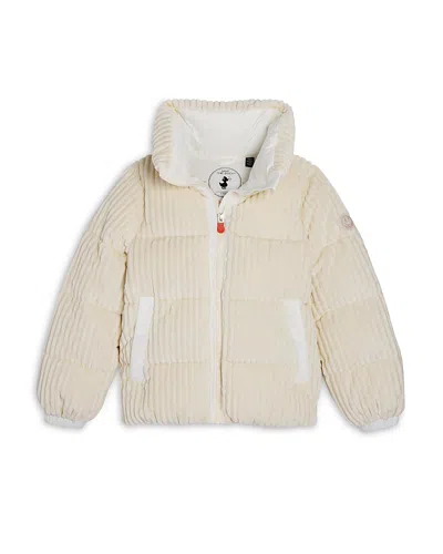 Save The Duck Girls' Harumi Corduroy Puffer Jacket - Little Kid, Big Kid In Neutral