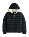 Save The Duck Girls' Leci Hooded Puffer Jacket - Little Kid, Big Kid In Black