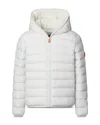 Save The Duck Girls' Leci Hooded Puffer Jacket - Little Kid, Big Kid In Fog Grey