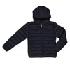 Save The Duck Girls Maggy Hooded Puffer Jacket In Blue/black