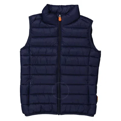 Save The Duck Kids'  Girls Navy Blue Andy Icon Puffer Vest
