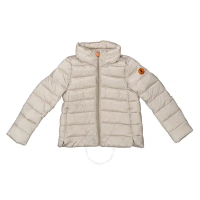 Save The Duck Girls Shell Beige Down Puffer Jacket