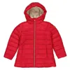 SAVE THE DUCK SAVE THE DUCK GIRLS TANGO RED MERYL HOODED PUFFER COAT