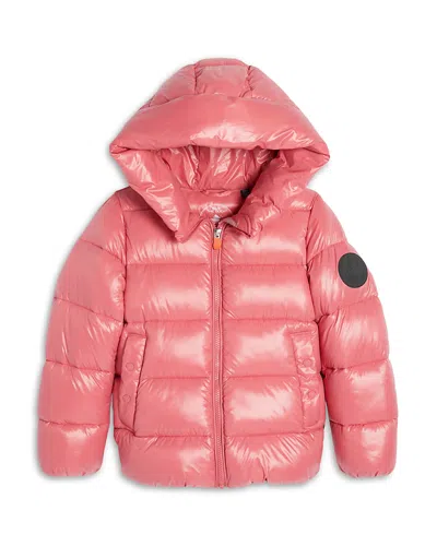 Save The Duck Girls' Ulya Hooded Jacket - Little Kid, Big Kid In Pink