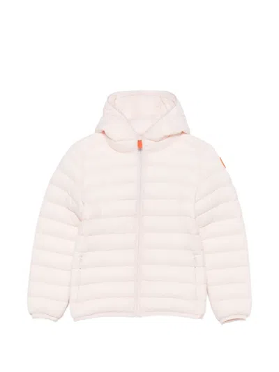 Save The Duck Kids' Giubbini Quilted Hooded Jacket In Pink