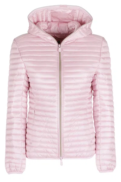 Save The Duck Giubbotto Cappuccio Alexa In Pink