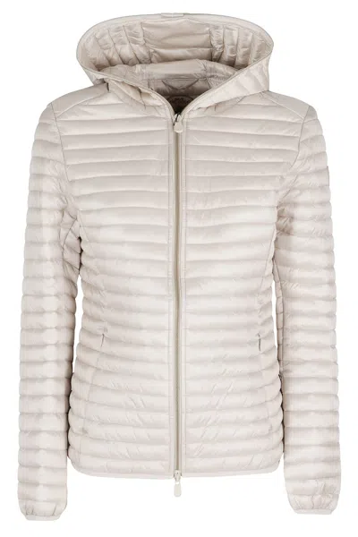 Save The Duck Giubbotto Cappuccio Alexa In White