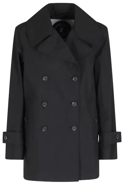 Save The Duck Double-breasted Jacket In Black