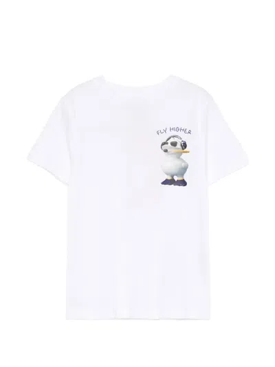 Save The Duck Kids' Graphic T-shirt In White