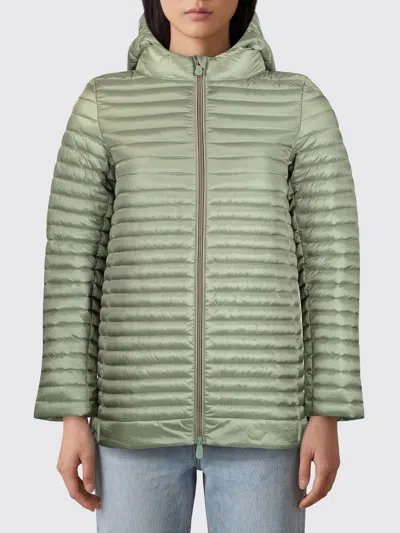 Save The Duck Jacket  Woman Color Green