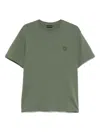 Save The Duck Green Crewneck Logo Patch T-shirt