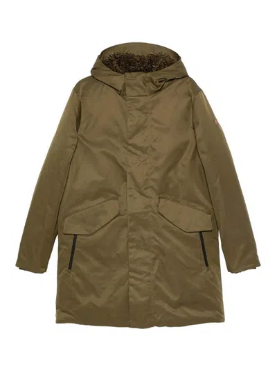 Save The Duck Green Parka With Hood