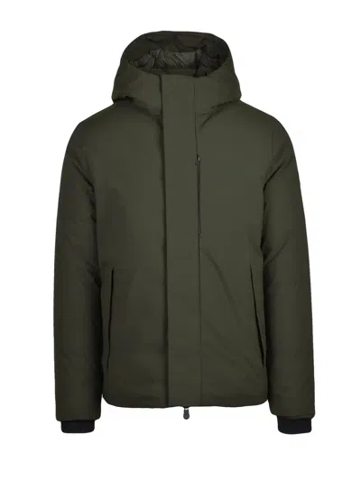 Save The Duck Green Recycled Polyester Down Coat In Multi