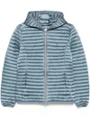 Save The Duck Alexa Hooded Puffer Lightweight Jacket In Grey
