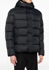 Save The Duck Hemer Heavy Warm Hooded Puffer Jacket In Black In Black