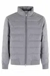 Save The Duck Sedum Water Repellent Mixed Media Jacket In Gray